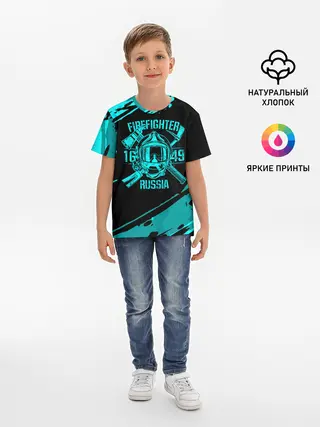 Детская базовая футболка / FIREFIGHTER 1649 RUSSIA