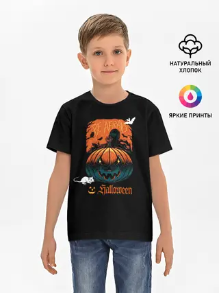 Детская базовая футболка / Кладбище Halloween