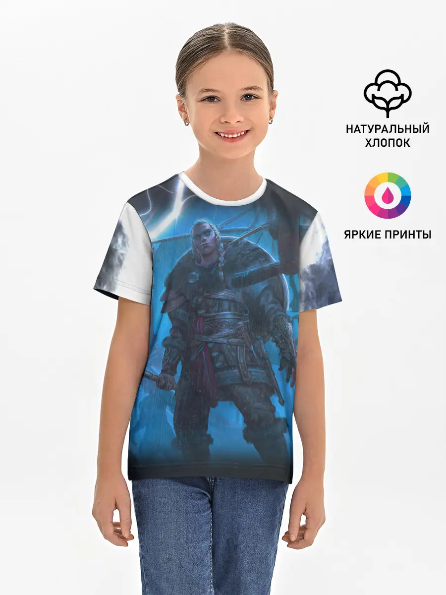 Детская базовая футболка / ASSASSINS CREED VALHALLA | ВАЛХАЛЛА