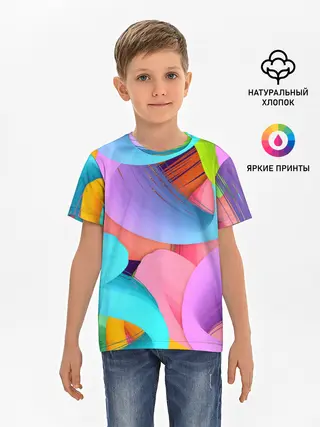 Детская базовая футболка / абстракция