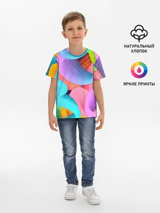 Детская базовая футболка / абстракция