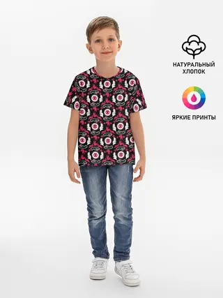 Детская базовая футболка / Patern Halloween 20