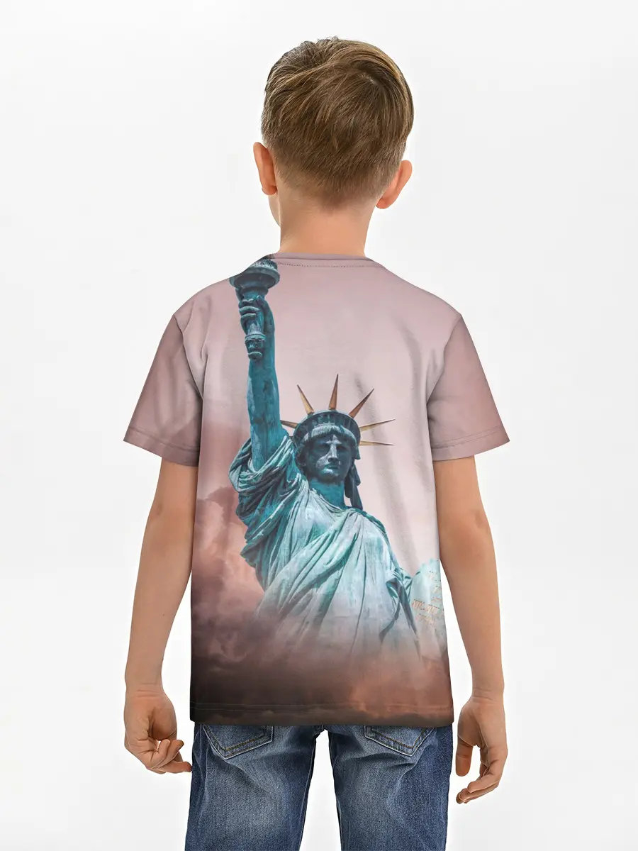 Детская базовая футболка / Статуя свободы