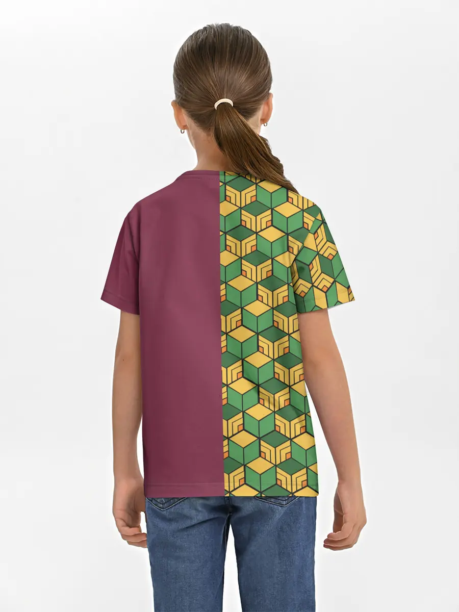 Детская базовая футболка / ГИЮ ТОМИОКА / KIMETSU NO YAIBA