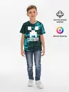 Детская базовая футболка / Матвей в стиле Minecraft