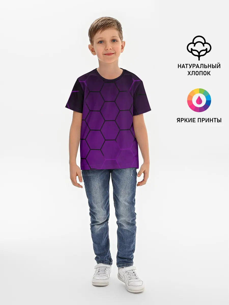 Детская базовая футболка / Неоновая броня