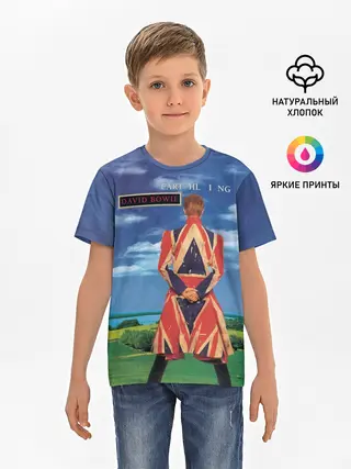 Детская базовая футболка / Earthling - David Bowie