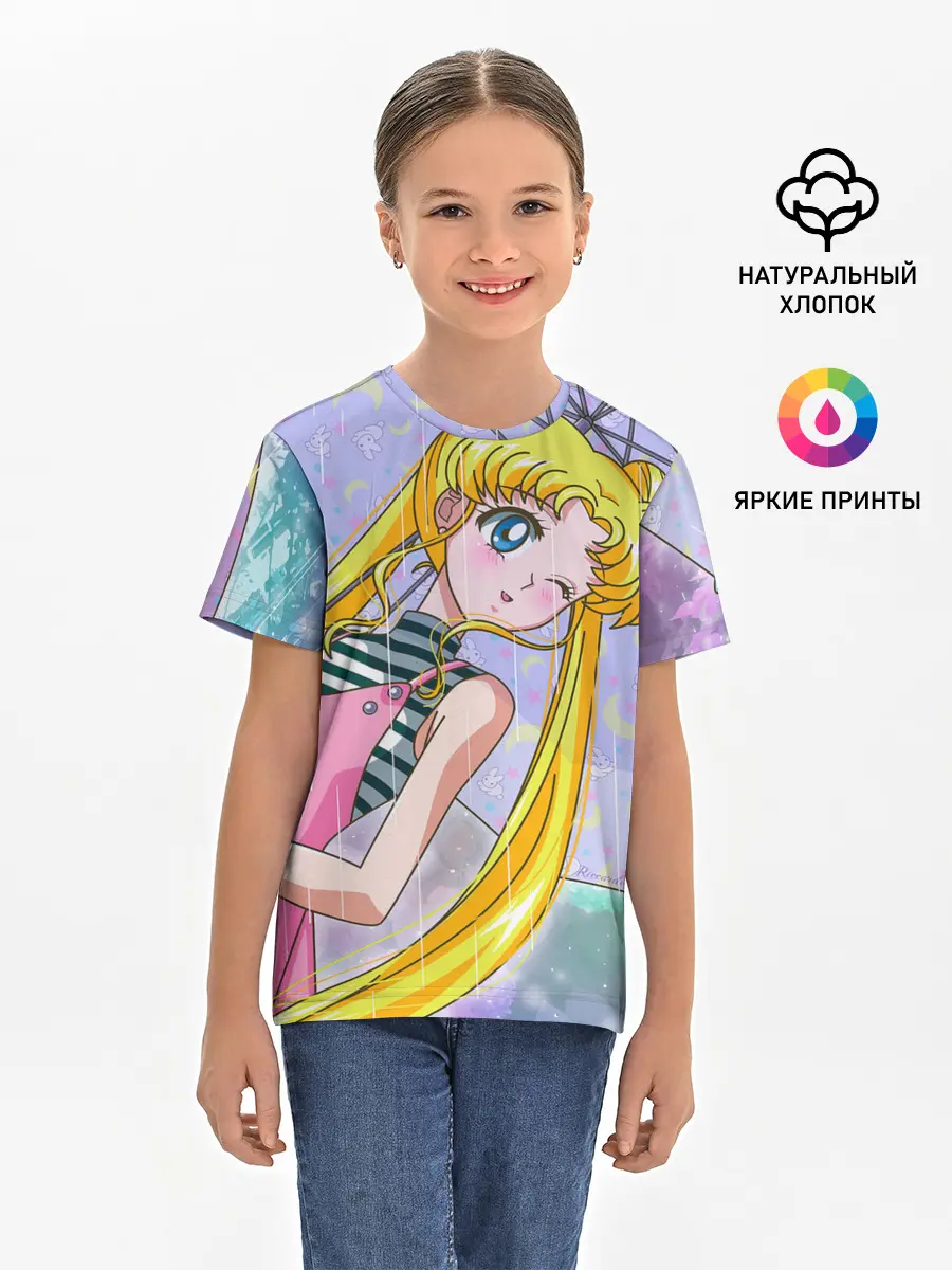Детская базовая футболка / Sailor Moon