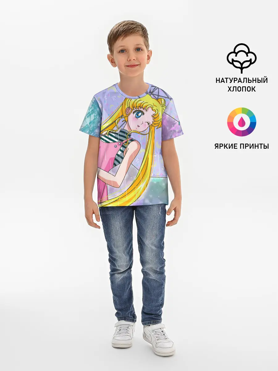 Детская базовая футболка / Sailor Moon