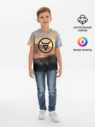 Детская базовая футболка / ВЕЛЕС | РУНЫ | RUNES