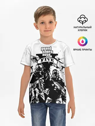 Детская базовая футболка / GTA 5 / ГТА 5