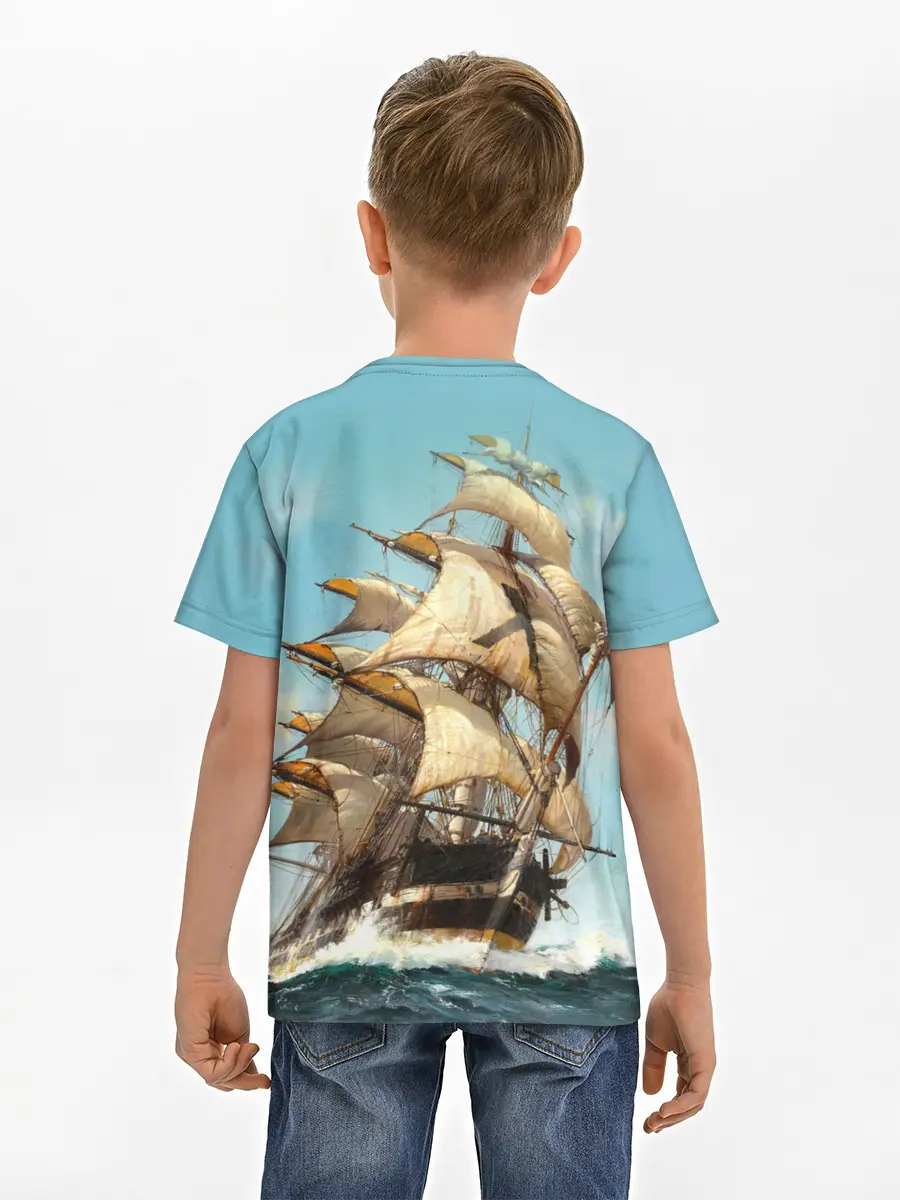 Детская базовая футболка / Парусник