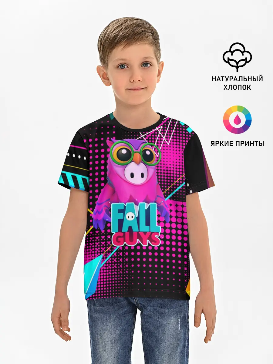 Детская базовая футболка / Fall Guys | Saw