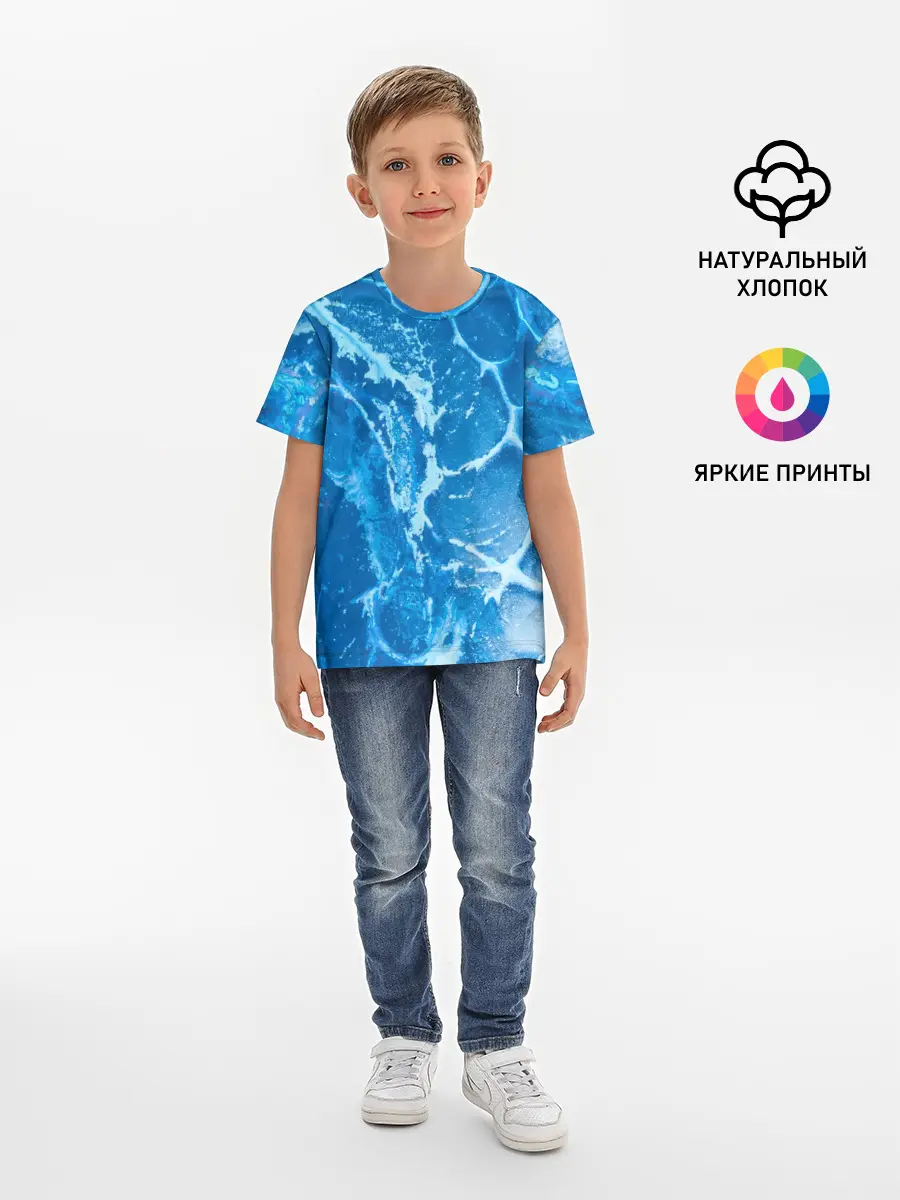 Детская базовая футболка / Ледяной