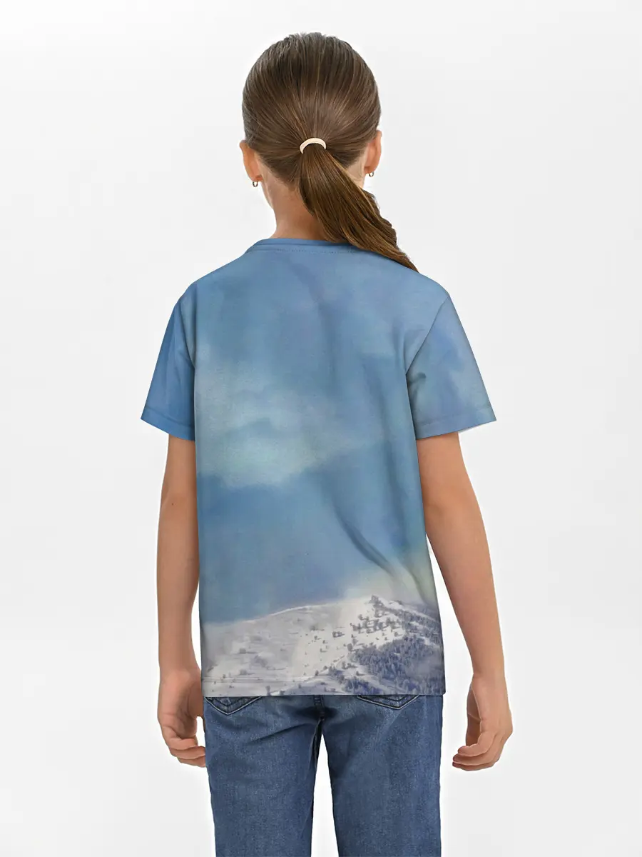 Детская базовая футболка / Грозовой Котик