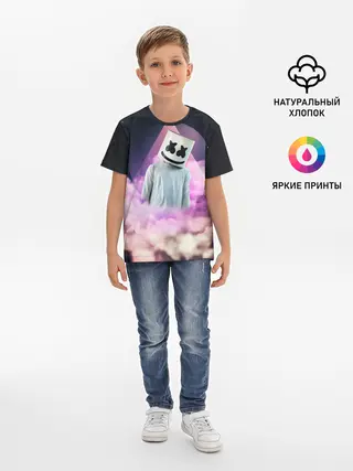 Детская базовая футболка / Marshmallow