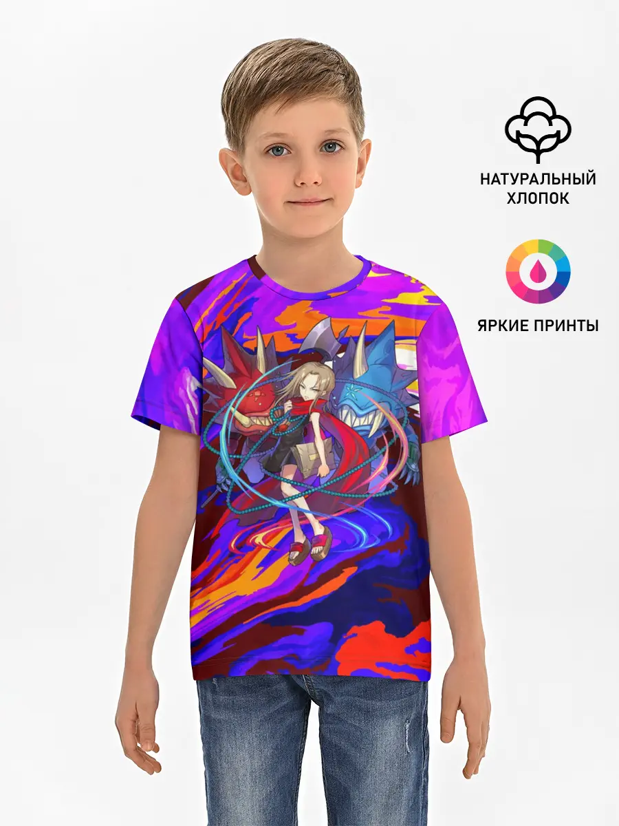 Детская базовая футболка / Шаман Кинг | Анна