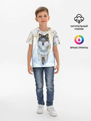 Детская базовая футболка / Я зимой