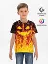 Детская базовая футболка / FIRE PUMPKIN