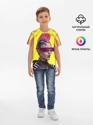 Детская базовая футболка / CYBERPUNK 2077 | КИБЕРПАНК