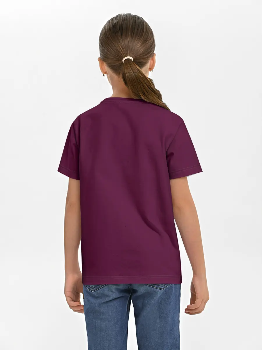 Детская базовая футболка / Minimal forest sunset