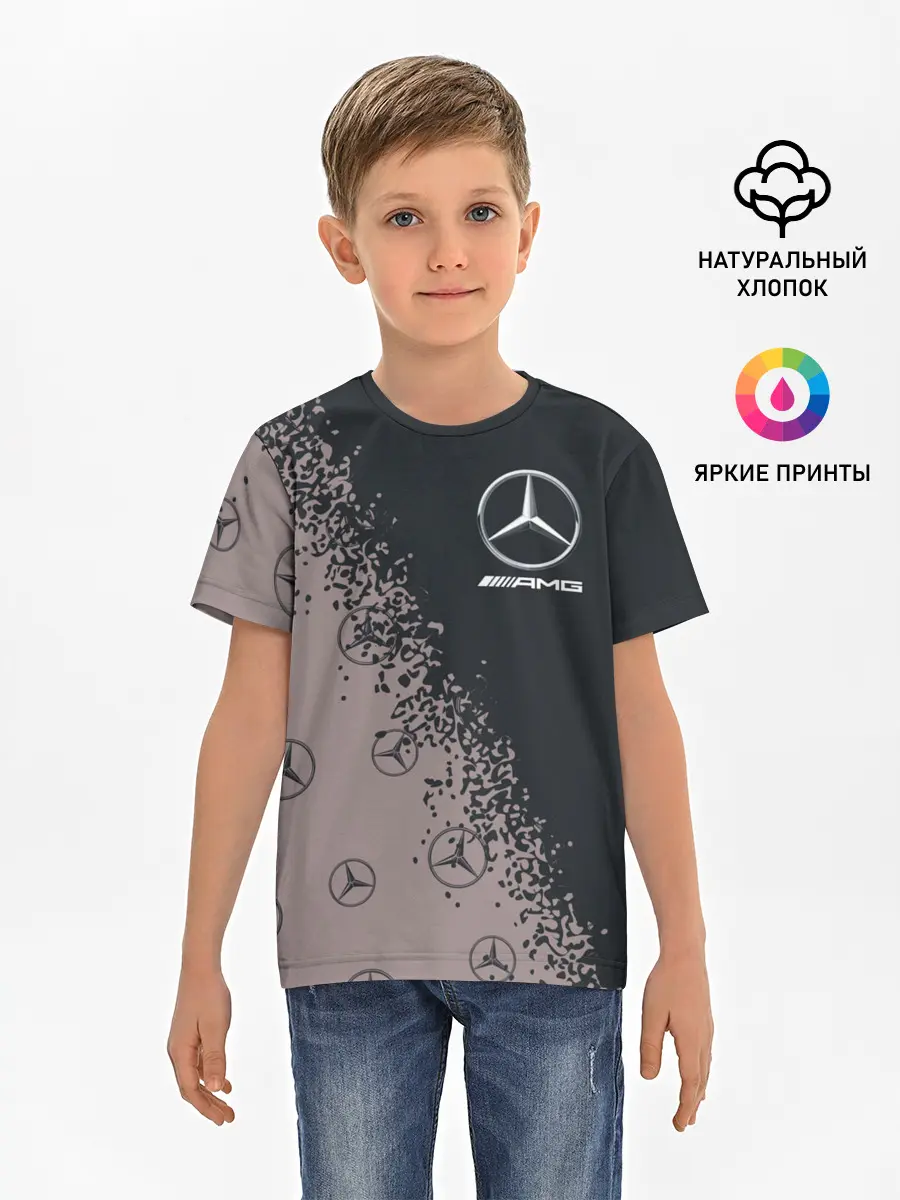 Детская базовая футболка / MERCEDES / МЕРСЕДЕС
