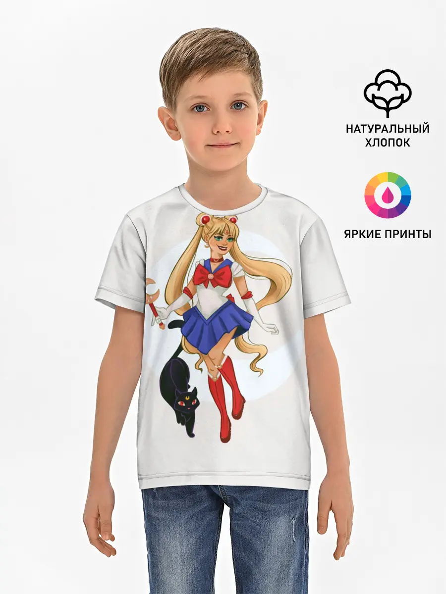 Детская базовая футболка / Sailor Moon