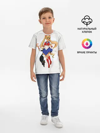 Детская базовая футболка / Sailor Moon