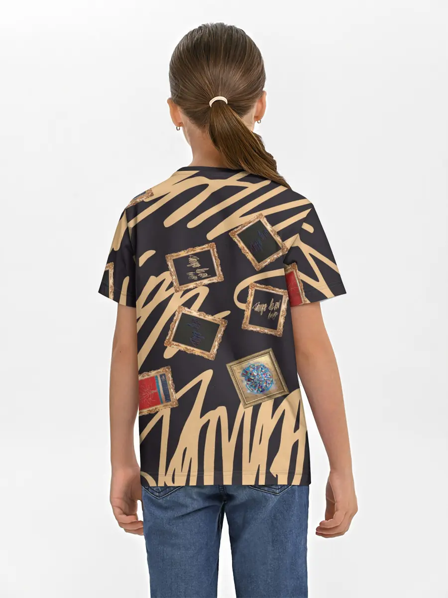 Детская базовая футболка / Street glamour