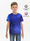 Детская базовая футболка / Синее размытие