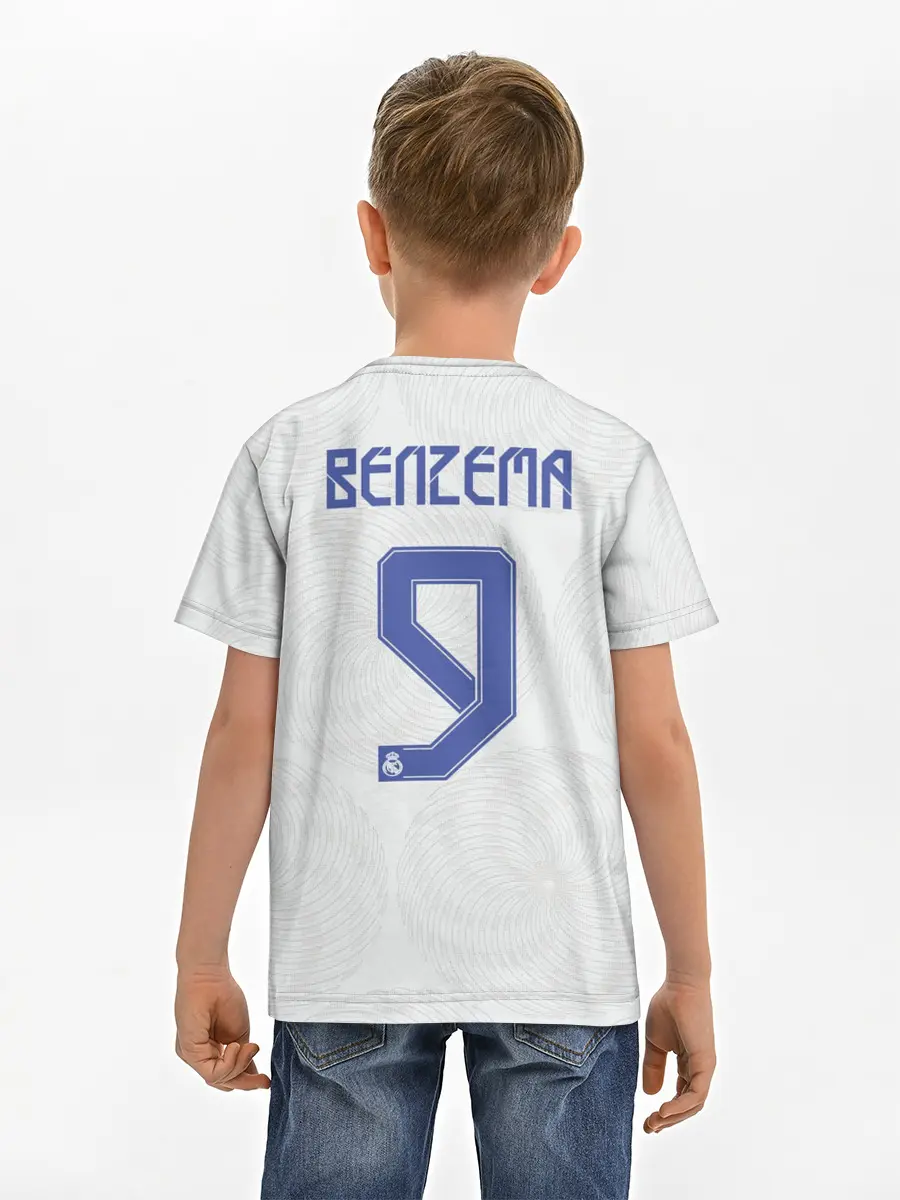 Детская базовая футболка / Бензема Реал Мадрид 2021/2022