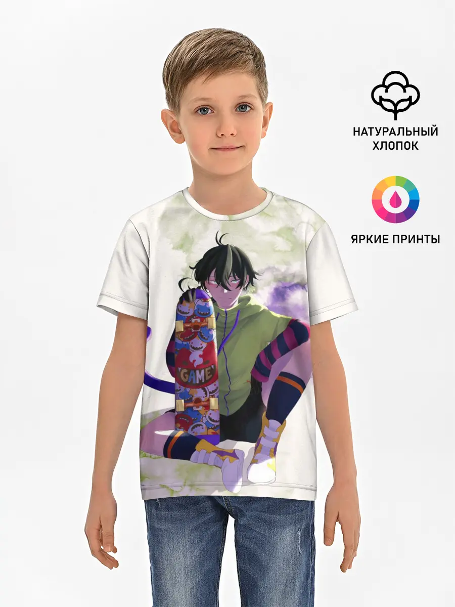 Детская базовая футболка / SK8 the Infinity