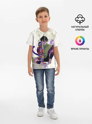 Детская базовая футболка / SK8 the Infinity