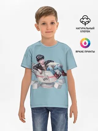 Детская базовая футболка / BTS in cup