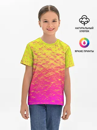 Детская базовая футболка / Яркий закат