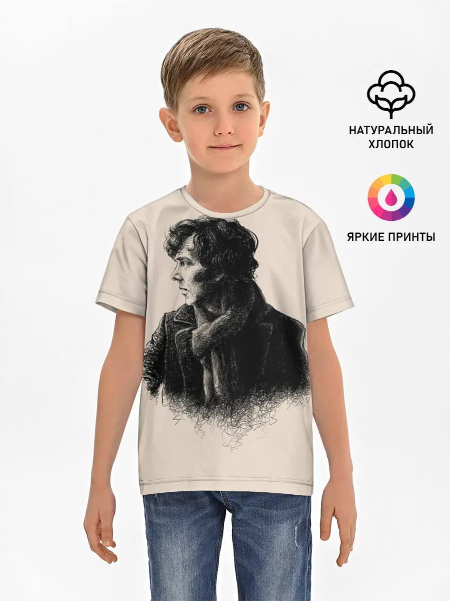 Детская базовая футболка / Sherlock