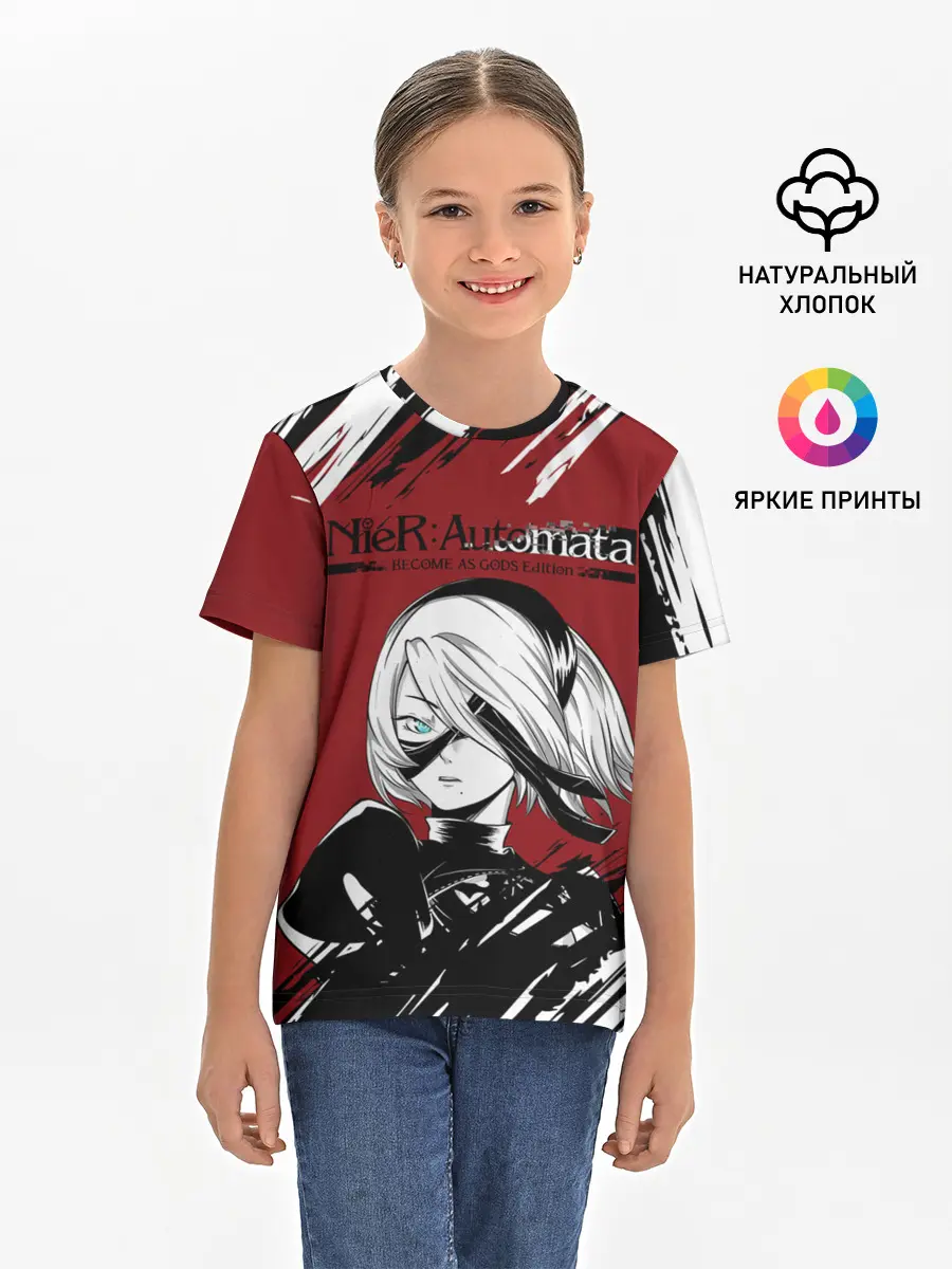Детская базовая футболка / ЙоРХа | Nier Automata