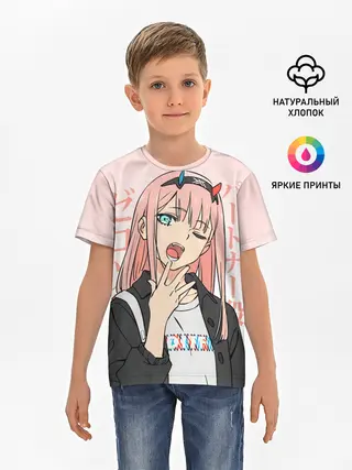 Детская базовая футболка / Zero Two Darling in the Franxx
