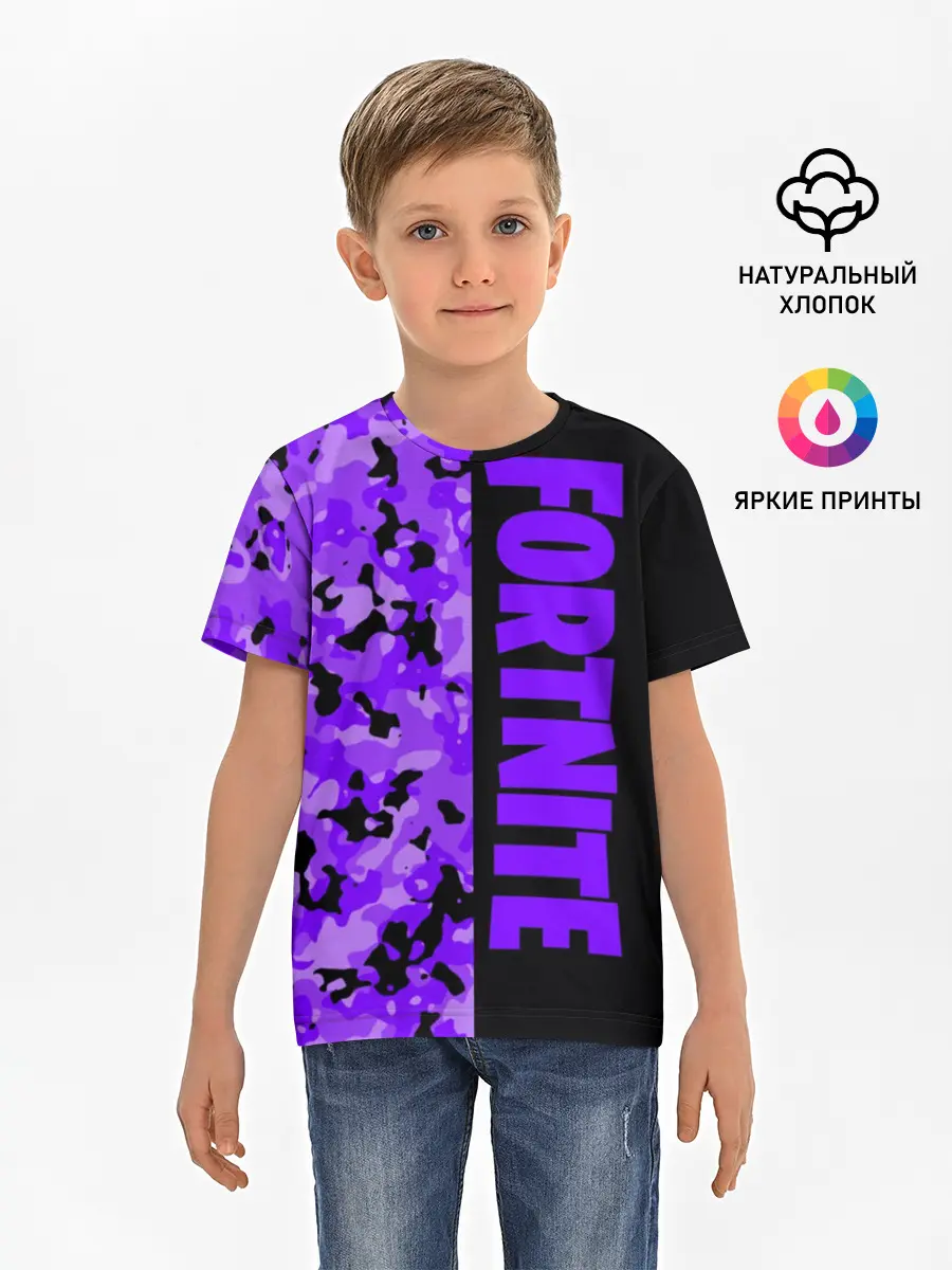 Детская базовая футболка / Fortnite