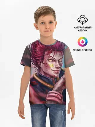 Детская базовая футболка / Хисока Мороу реалистичный арт