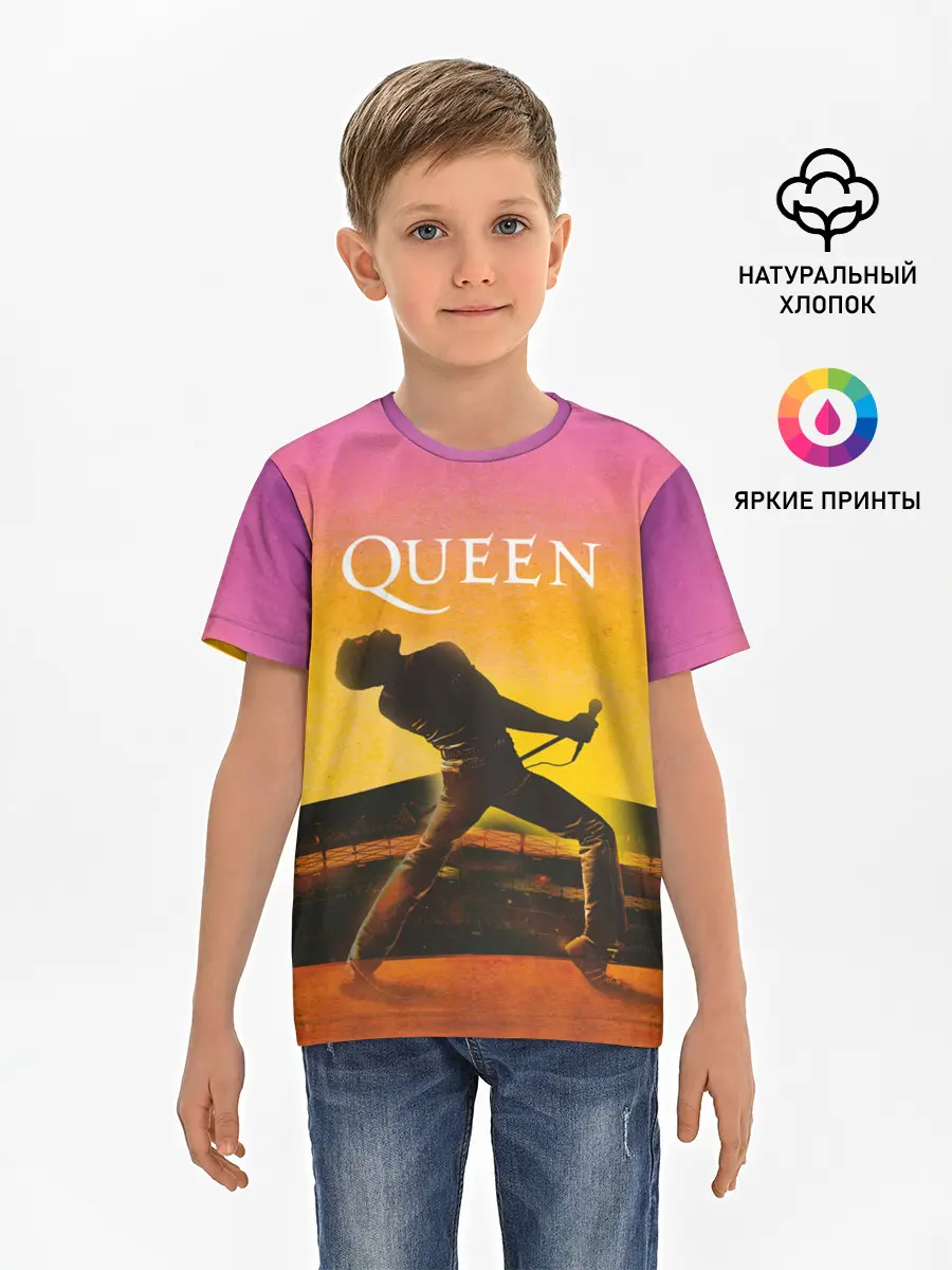 Детская базовая футболка / Queen | Freddie Mercury