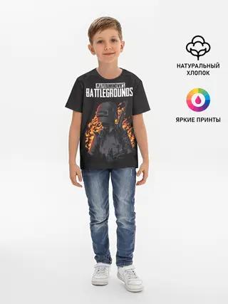 Детская базовая футболка / PUBG снаряжение