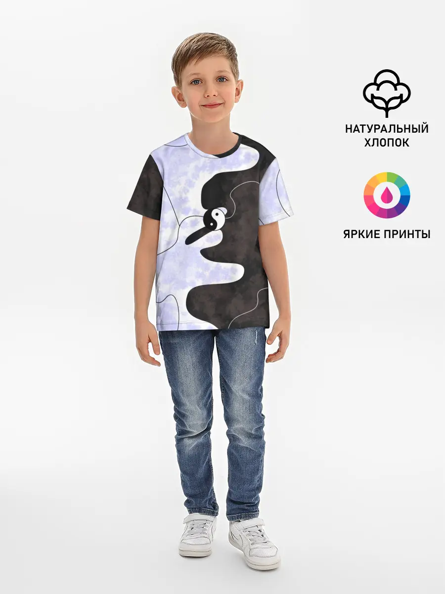 Детская базовая футболка / Инь-Янь