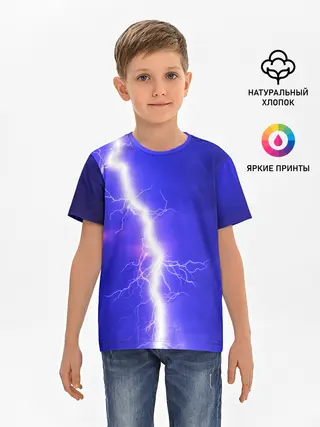 Детская базовая футболка / NEON ELECTRIX