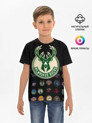 Детская базовая футболка / Milwaukee Bucks