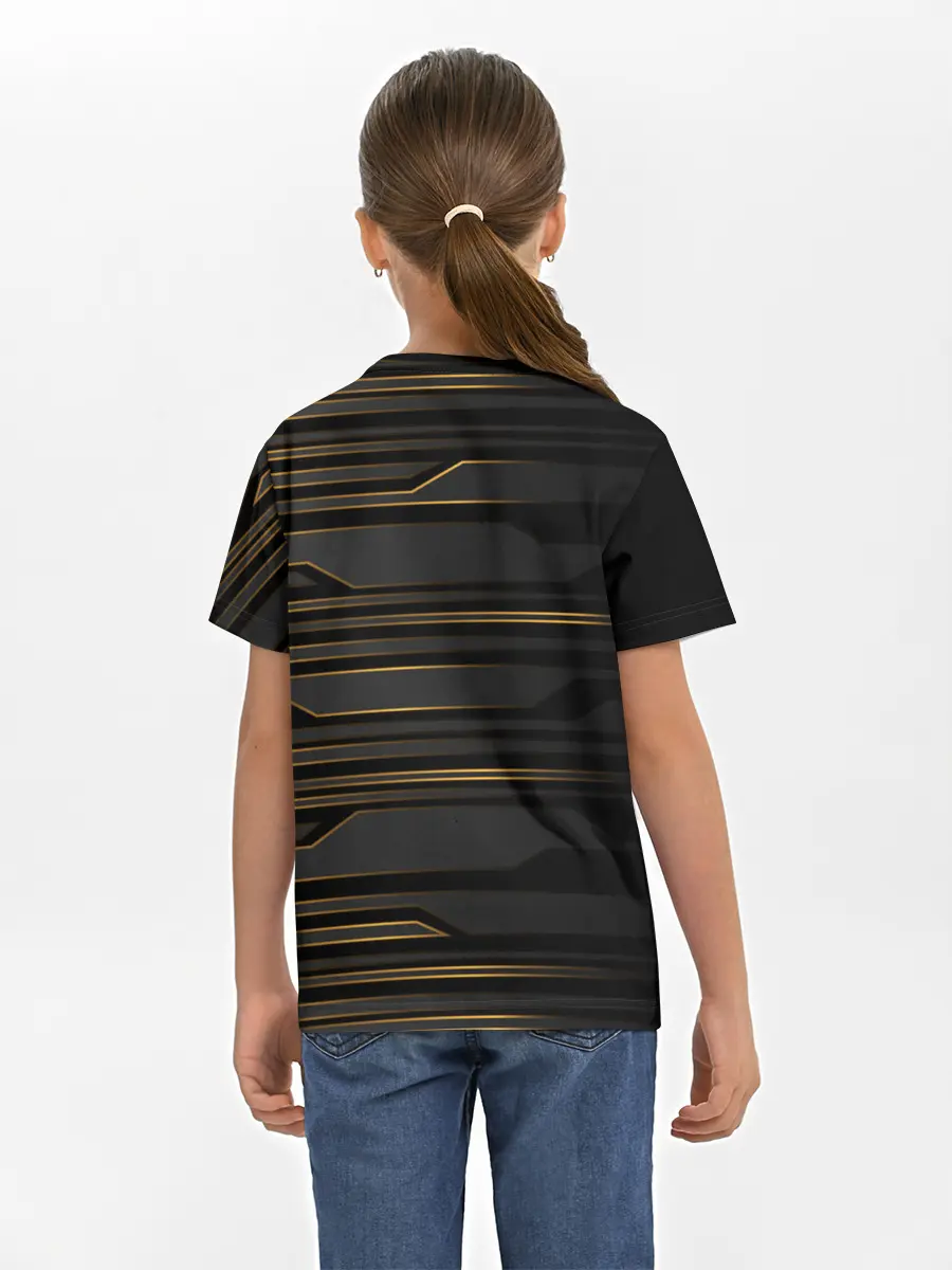 Детская базовая футболка / Futuristic technology lines