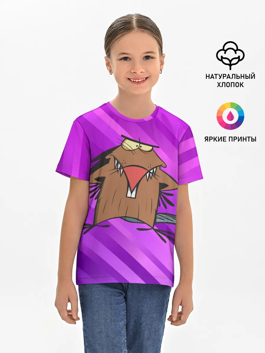 Детская базовая футболка / Крутые Бобры мультфильм