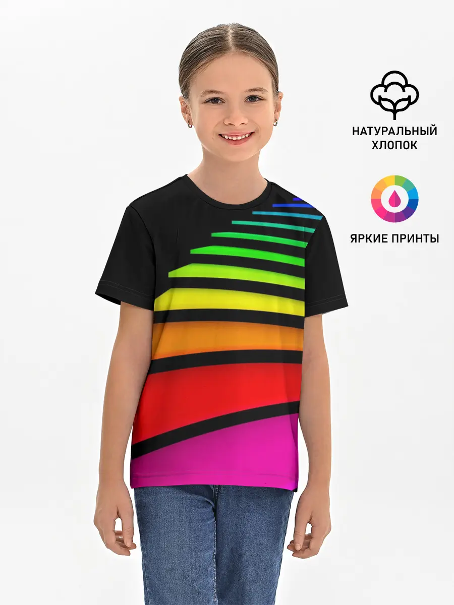 Детская базовая футболка / Лестница