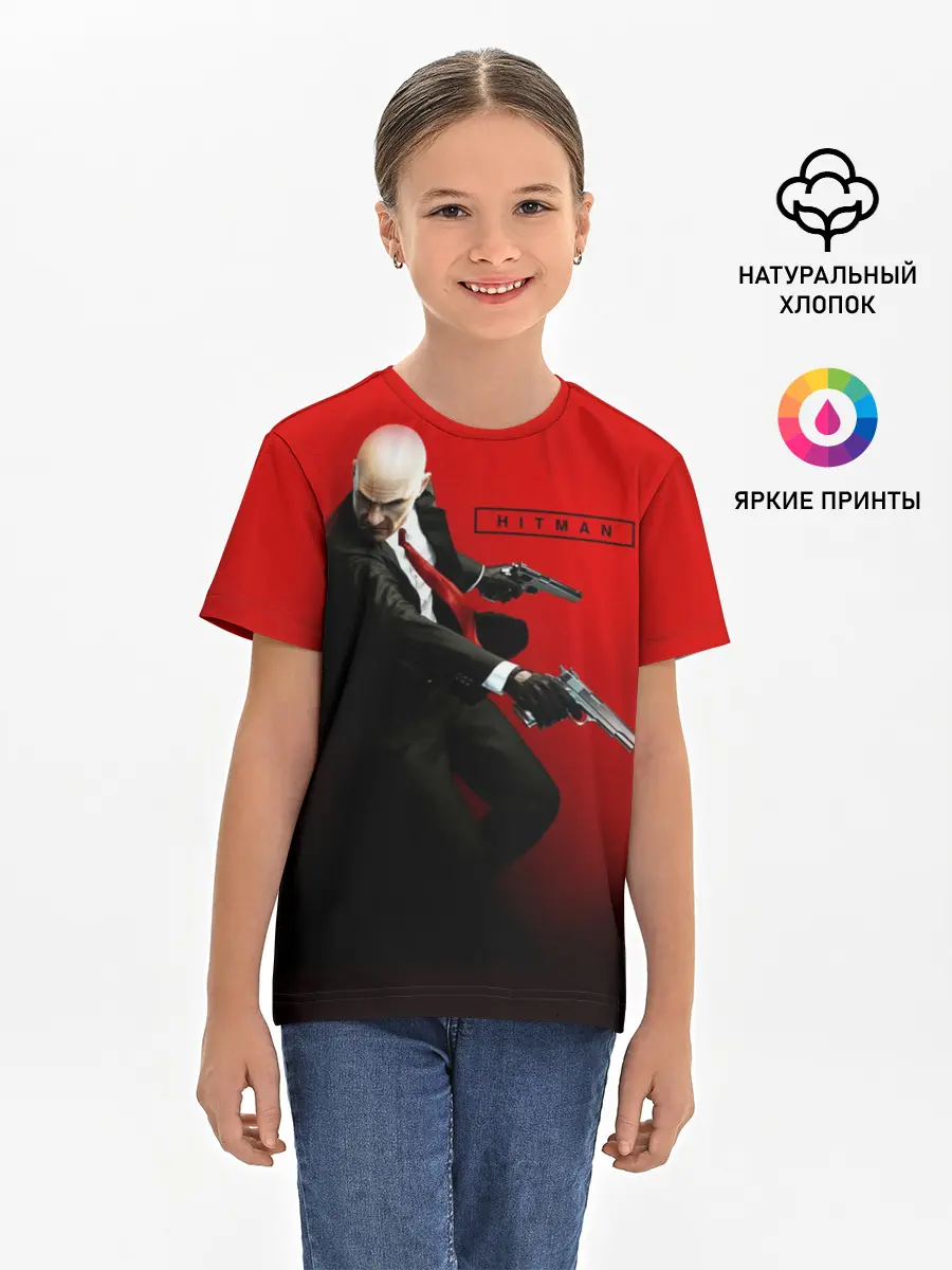 Детская базовая футболка / Hitman_3