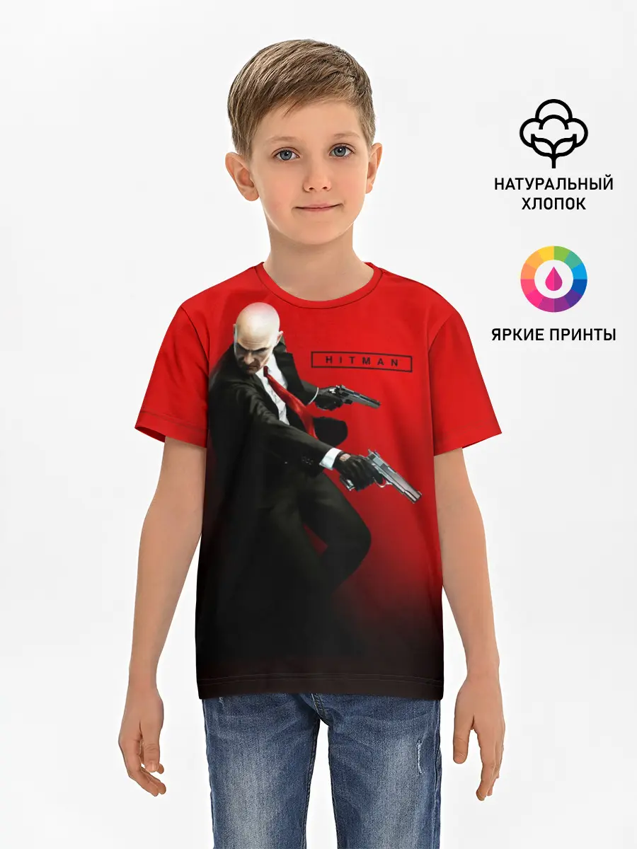 Детская базовая футболка / Hitman_3